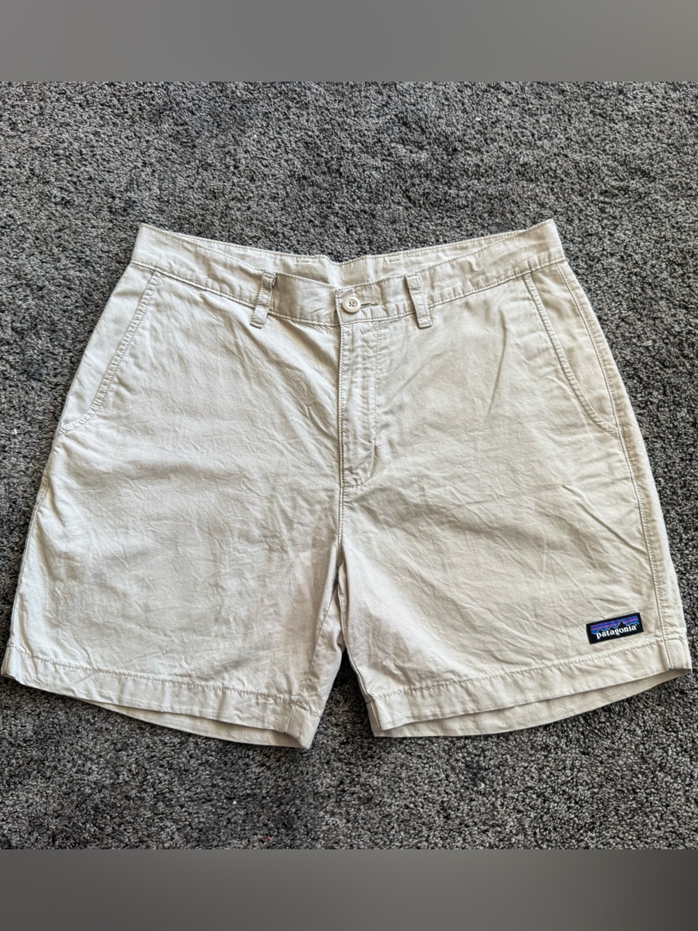 Patagonia Men’s Light Beige Outdoor Shorts